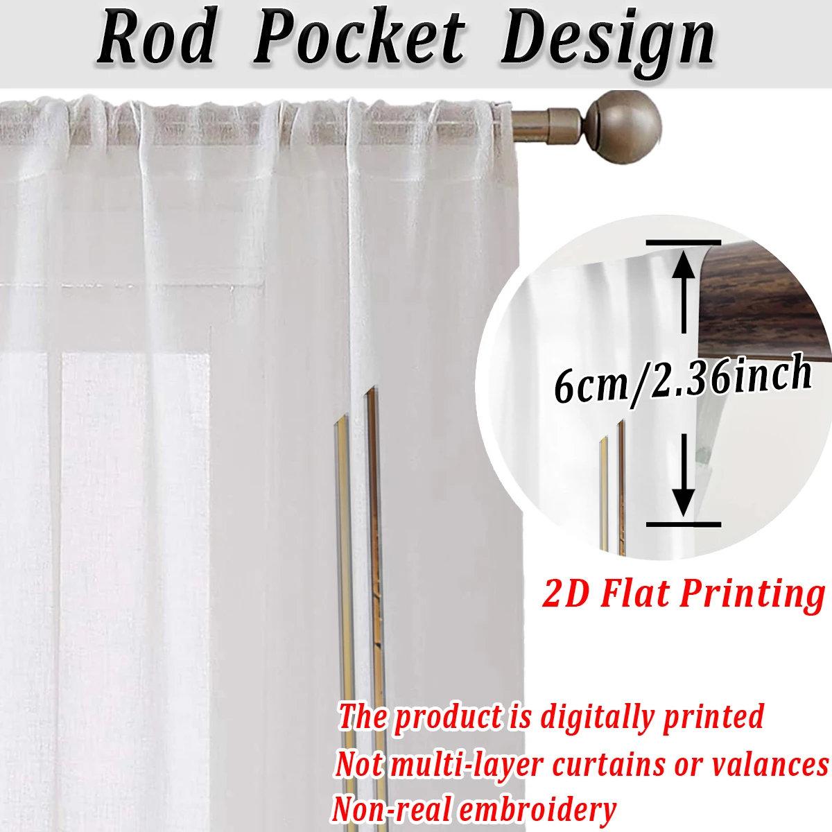 ستارة شفافة مطبوعة مسطحة على شكل ورود ملونة، قماش خفيف، لغرفة المعيشة وغرفة النوم وديكور المنزل والنافذة