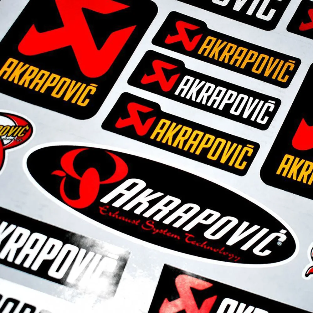 Motorcycle Reflective Modified Stickers Akrapovic Exhaust Pipe Stickers Personalized Helmet Fuel Tank Waterproof Decals image 5