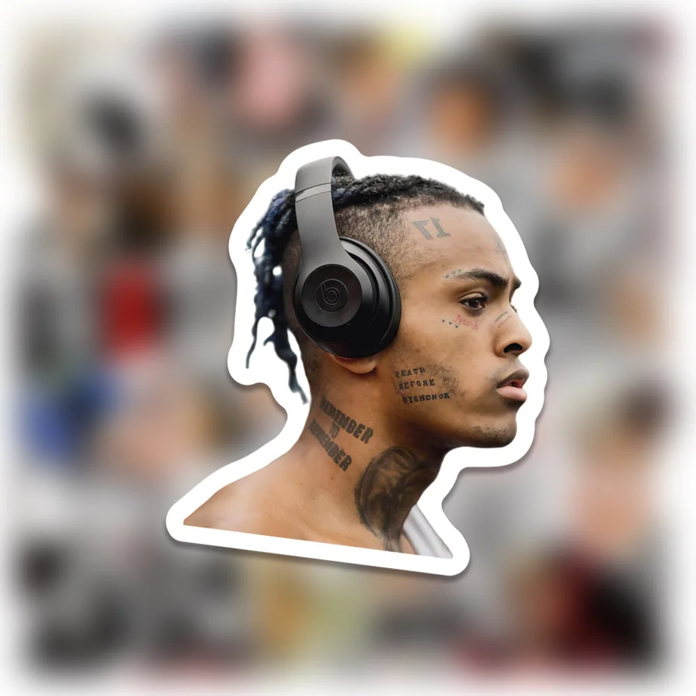 58PCS new stickers xxxtentacion European, American, Florida rapper decoration account notebook water cup gift
