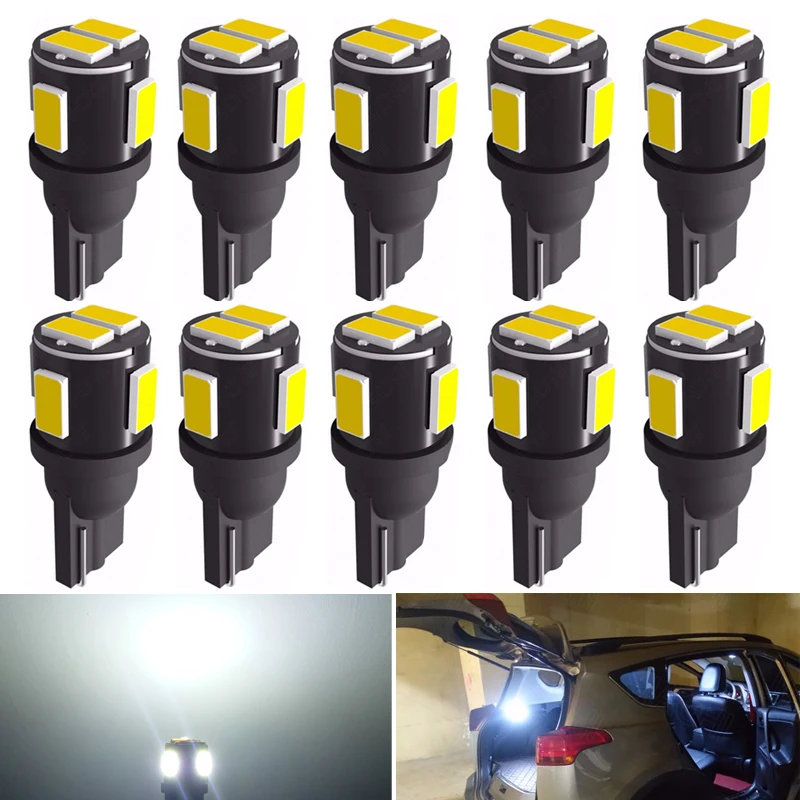 10x W5W LED T10 LED Interior Car Lights For Citroen C5 C3 C4 Picasso Xsara Berlingo Saxo C2 C1 C4L DS3 Xantia leds for auto 12V