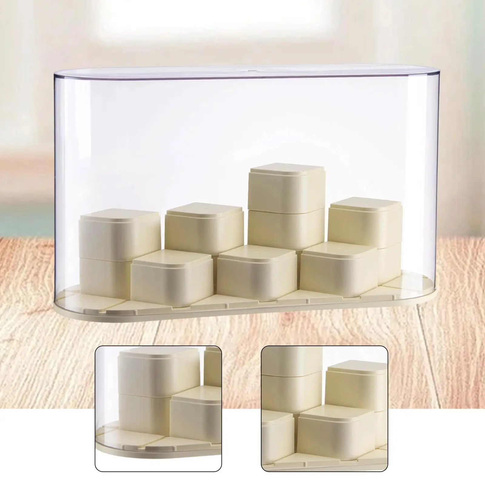 Figure Display Case Showcase Container Countertop Table Centerpiece Clear Figurine Display Stand for Miniature Figurines