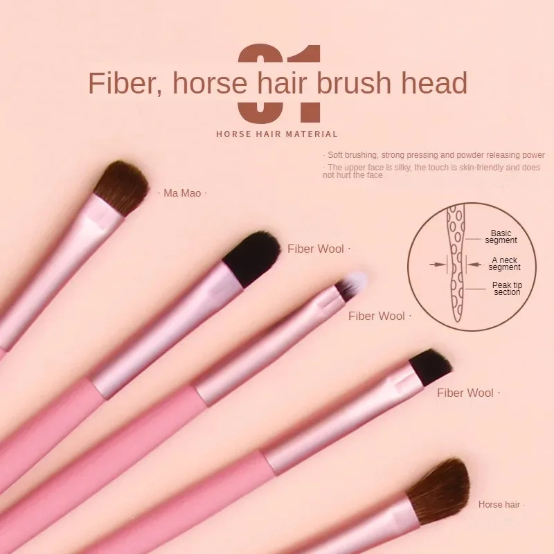 5 قطعة فرش ماكياج أداة مجموعة عينيه المخفي الحاجب الشفاه مزج الجمال يشكلون الجلد ودية فرش النساء أداة التجميل