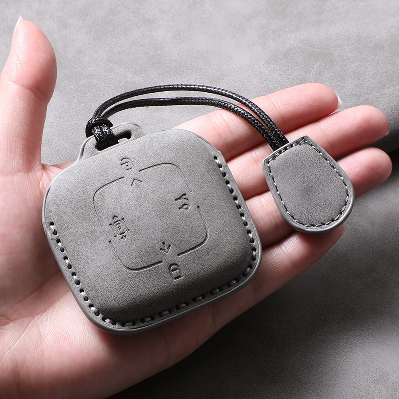 Car Key Case Cover For Zeekr 001 X FR 007 GT 009 Leather Car Remote Key Case Anti-Scratch Protector Shell Decorative Accessories