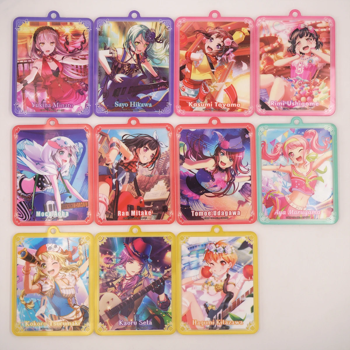 Bang Dream! Roselia Poppin'Party Anime Game Toyama Kasumi Sayo Lisa Yukina Acrylic Keychain