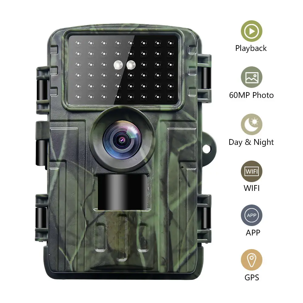 

4K 58MP Trail Camera with Night Vision ,120°Wide Lens with motion detection function for Outdoor Scouting Wildlife Home Security