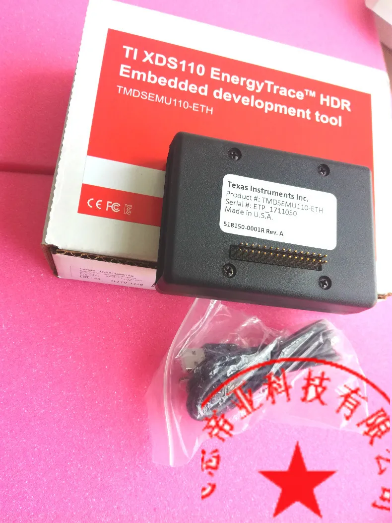 

TMDSEMU110-ETH XDS110 EnergyTrace Debug probe plug-in emulator downloader