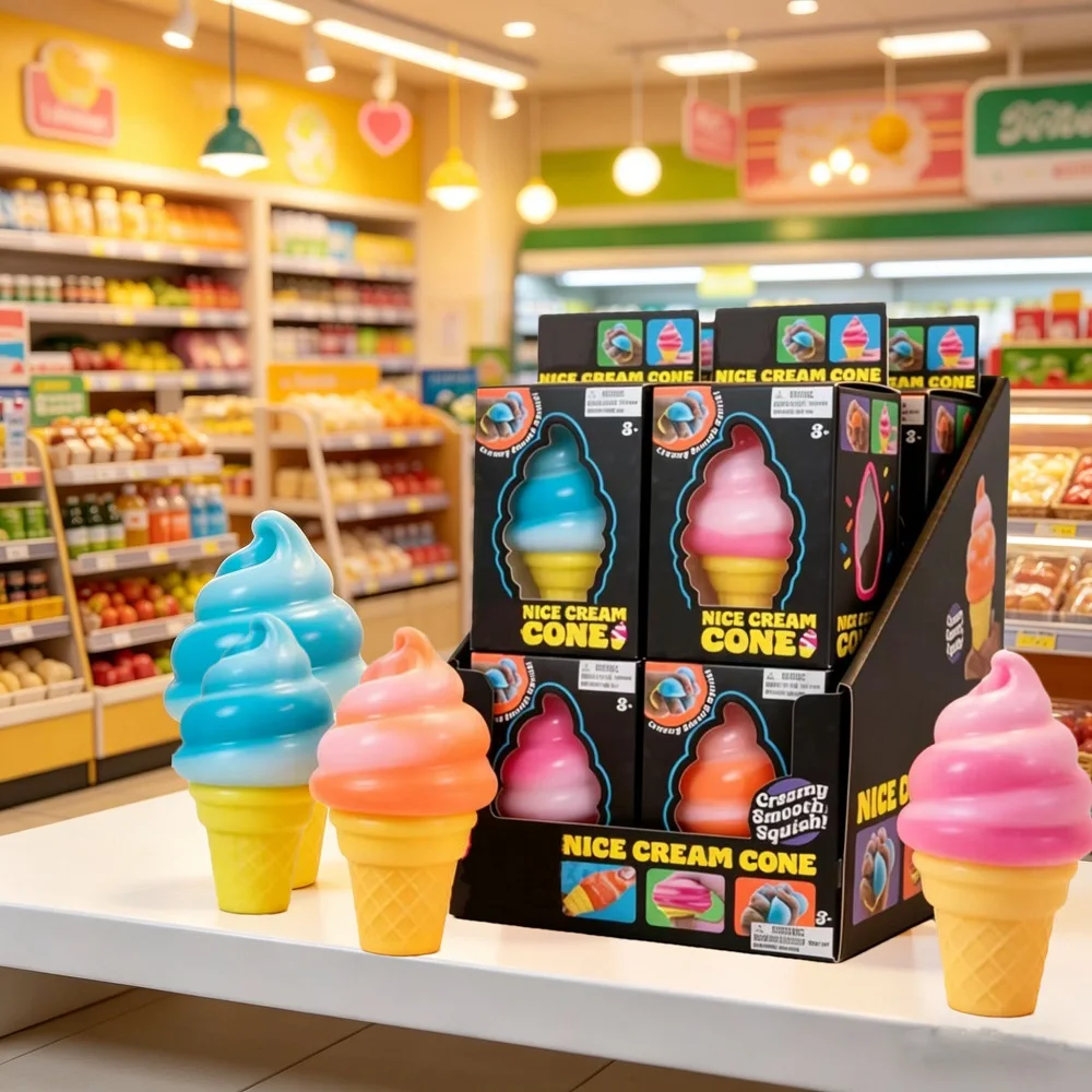 

Needoh Kneading Fun Ice Cream Stress Relieving Toy for Children and Adults, Sensory Stress Relieving Tool, Cross border Trendy