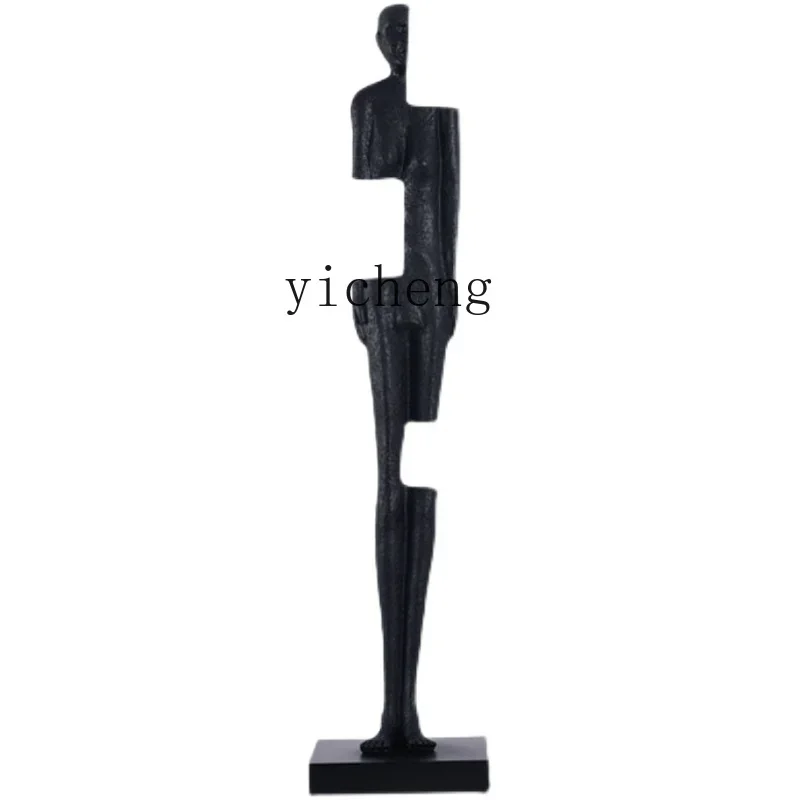 

ZK Post-Modern Abstract Figure Art Sculpture Hotel Hallway Light Luxury Large FRP Floor Ornaments