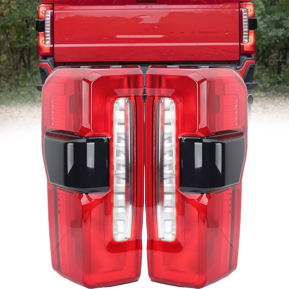 

Pair LED Tail Light W/Blind Spot For Ford F250 F350 2023-2024 Car Tail Light Rear Turn Lamp Brake