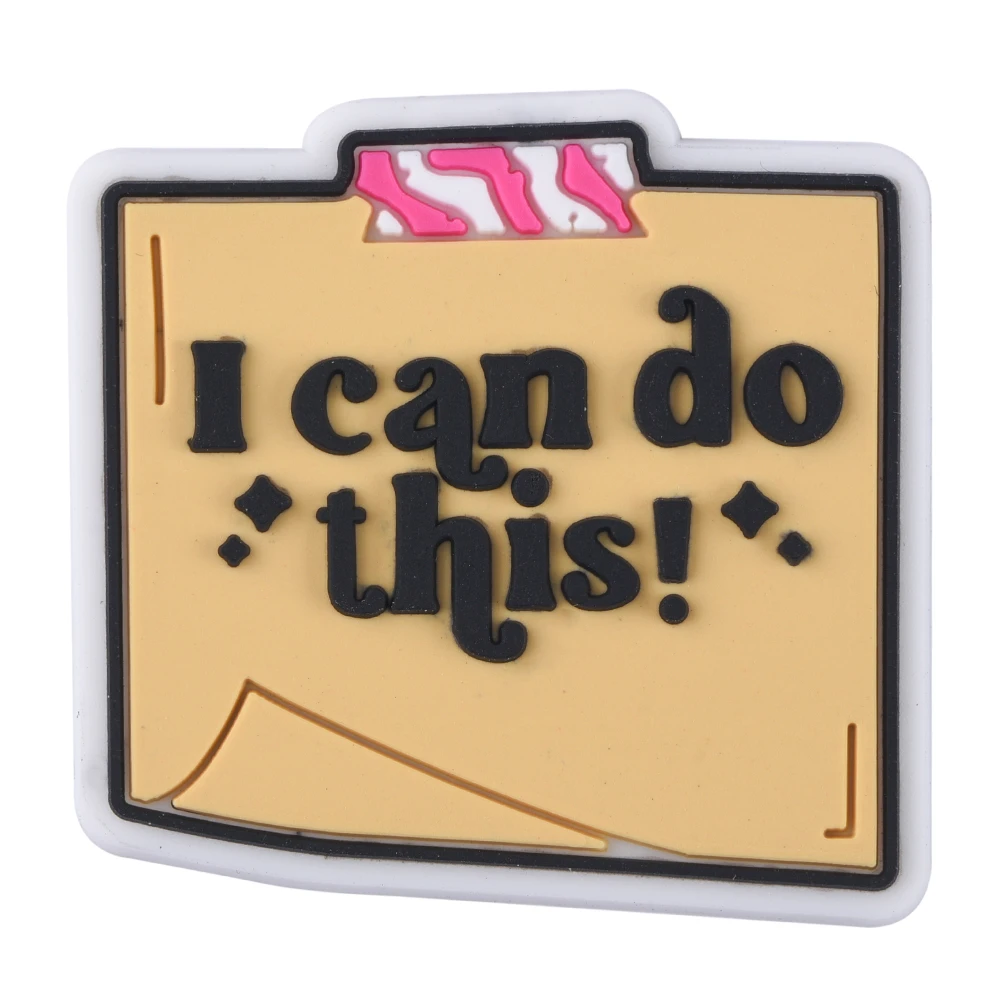 Slogan Shoe Charms Decoration for Adult Men Women Teens Boys Girls PVC Wristband Sandals Clog Accessories Party Favor