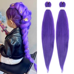 Easy Braiding Hair Kanekalon Jumbo Synthetic Crochet Curly Hair Wholesale Expression Braiding Hair Pre Stretched Extensions
