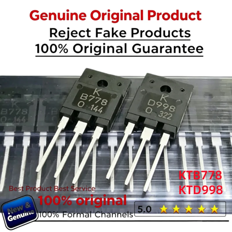 10-20pair 100% New Imported Original KTB778 KTD998 2SB778 2SD998 B778 D998 Audio Amplifier Transistor TO-3PF