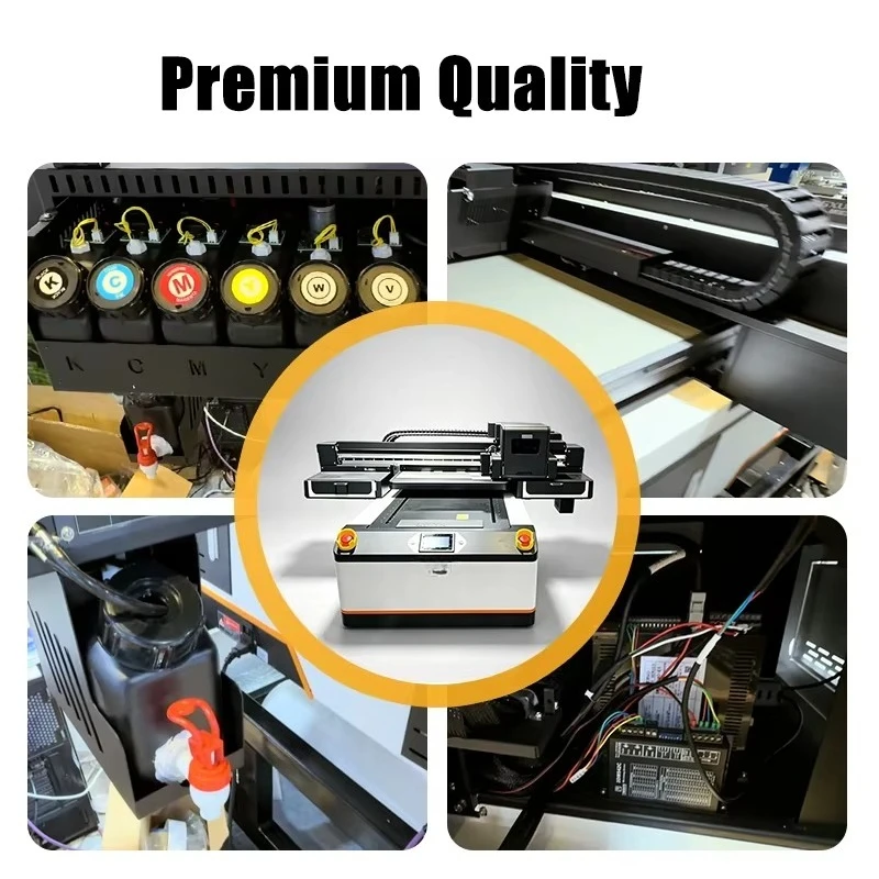 Hybrid 6090 UV Flatbed Desktop Printer Roll to Roll Ready For Soft Film Acrylic Metal Wood Glass Keychain FL Custom Wholesale