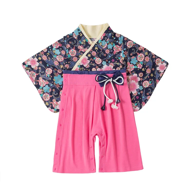 Baby Girl Boys Japanese Cherry Print Kimono Clothes Baby Japanese Clothing Baby Girl Outfit Kimono Japan Clothes