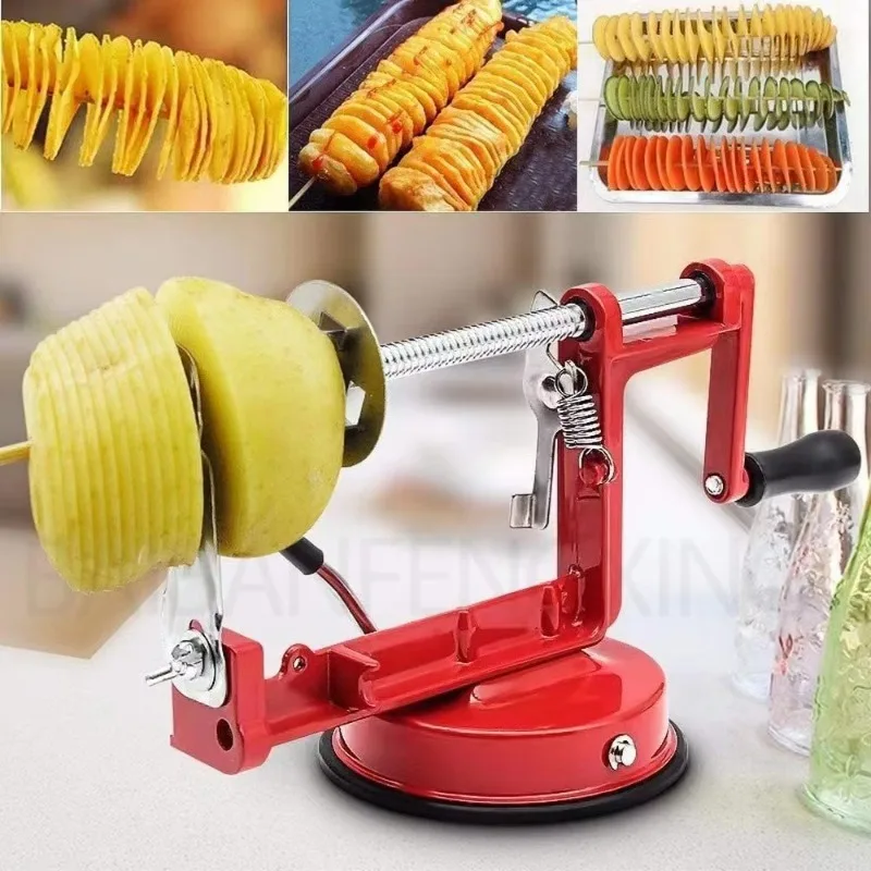 

Persistent Chrome Cast Magnesium Apple Peeler Slicer Core Remover with Stainless Steel Apple and Potato Blades