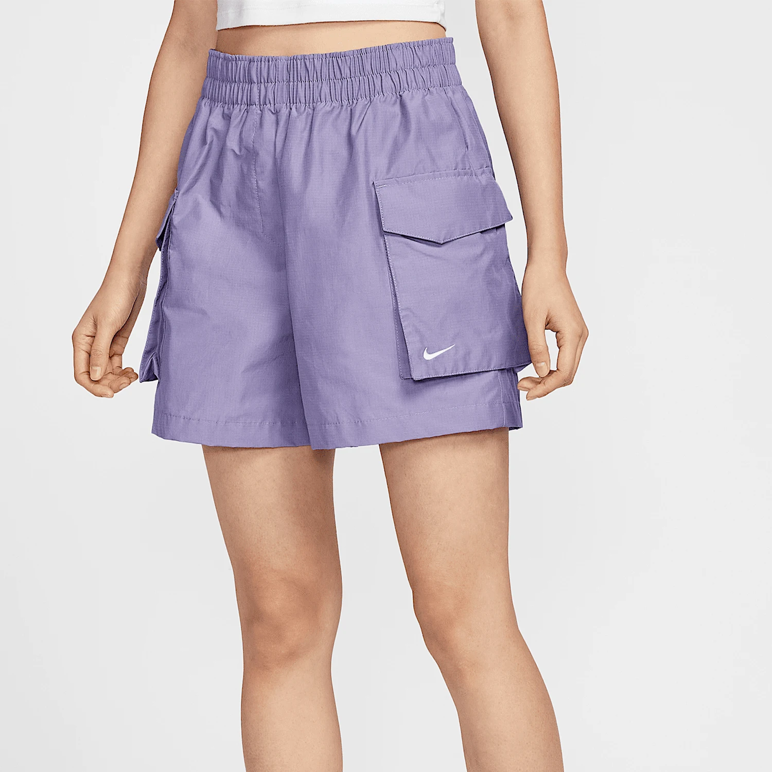 

Nike genuine 2025 Summer Women's Woven High-Waist Cargo Shorts HM6983-527