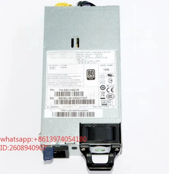 suitable for Original YM-2301H power module YH-5301C server redundant dual power supply YM-2301E  YM-2301K