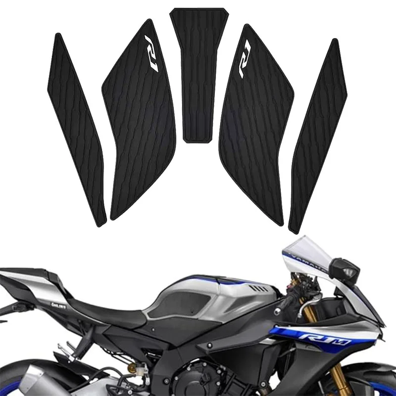 Motorcycle Side Fuel Tank Pads Protector Stickers Knee Grip Traction Pad For Yamaha YZF R1 R1M YZFR1 YZF-R1 2015-2021