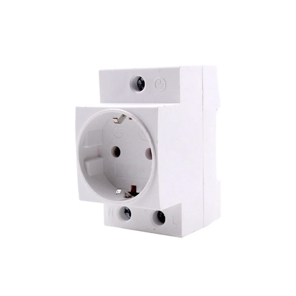 Versatile Export Type DIN Rail Frame Edge EU Plug Modular Power AC30 Panel Mount Power Distribution
