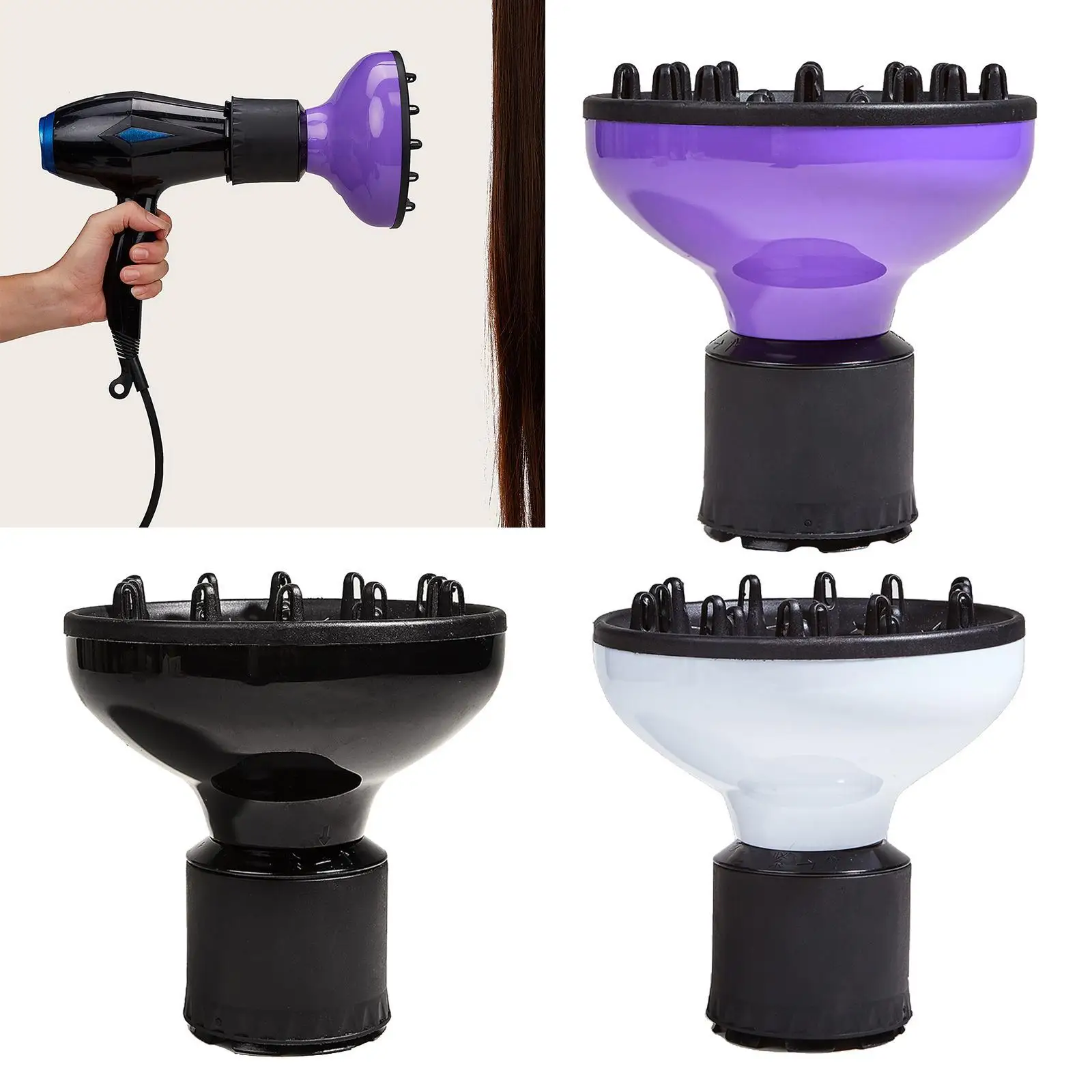 Hair Blower Hair Dryer Diffuser Cover for Fine Thick Hair,Easy to Clean