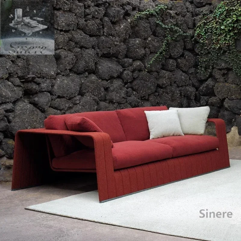 

Уличный диван, одиночный стул из ротанга, водонепроницаемый и солнцезащитный, комбинированный для гостиной, балкона, двора, отеля, повседневный кофе