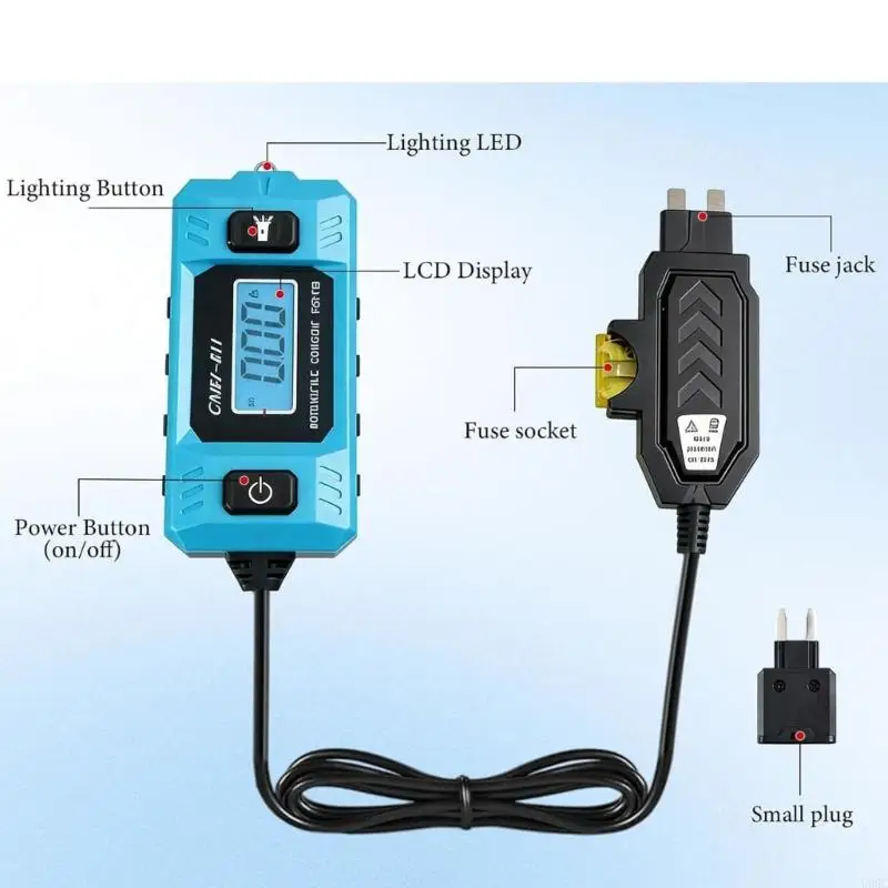 Handheld Vehicle Electrical Tester 20A 48V Automotive Circuit Fault Probe Tester New