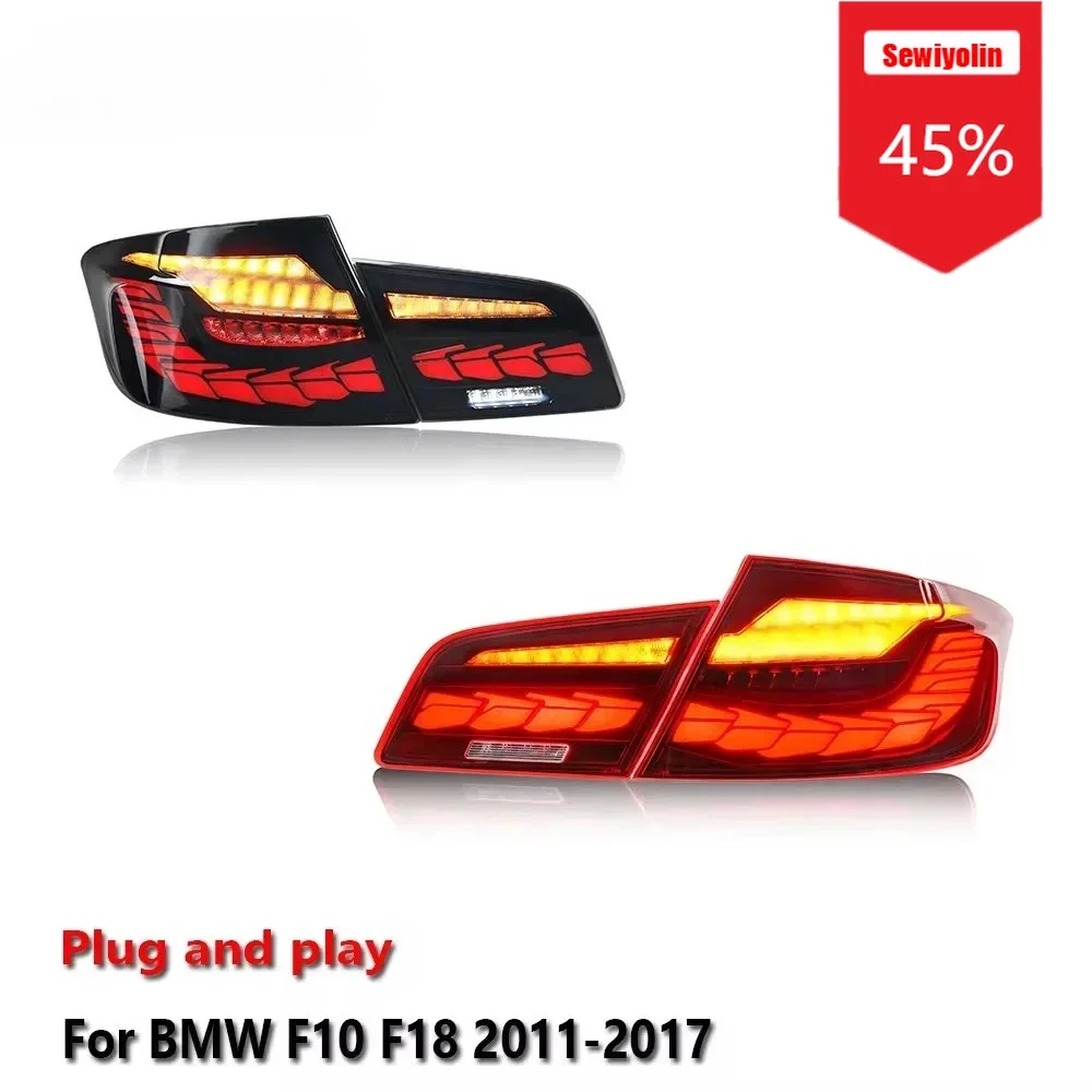 

Sewiyolin автомобильные аксессуары светодиодные задние фонари для BMW F10 F18 2011-2017 авто DRL противотуманные задние фонари прицепа поворотный сигнал Voiture Plug
