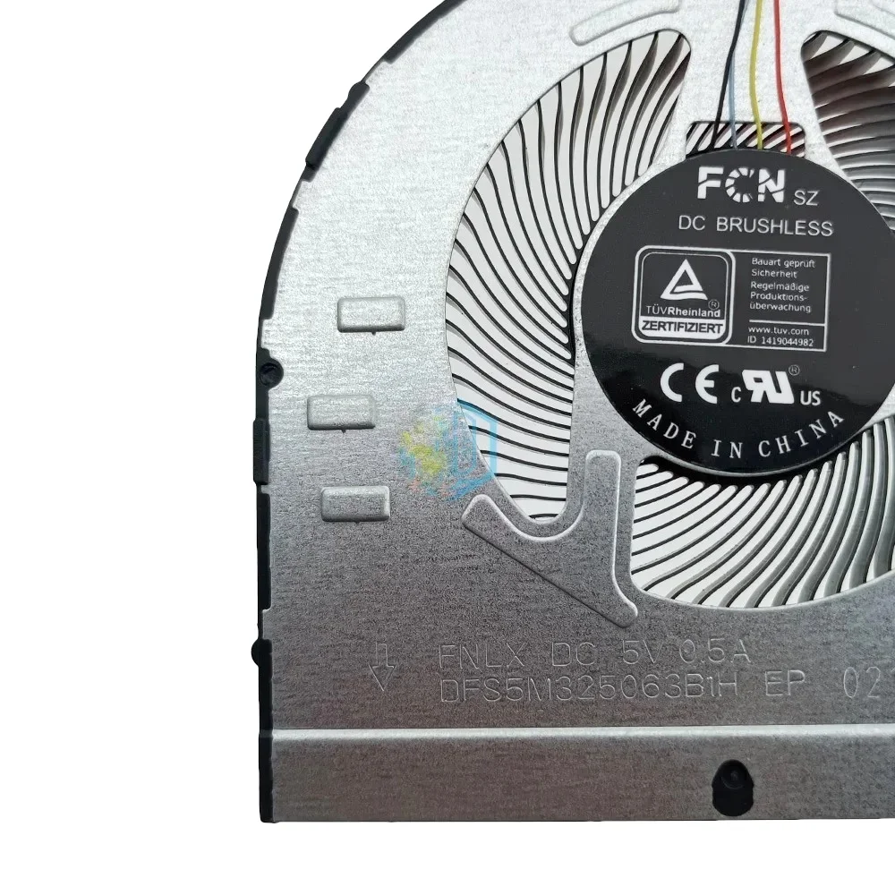 CPU GPU Cooling Fan For Lenovo IdeaPad Gaming 3 15IHU6 15ACH6 Laptop 82K1 82K2 82MG 82MJ, Cooler Fan FNLX FNLY DFS5M325063B1H