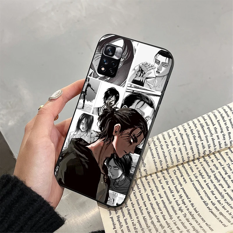 إرين ييغر هجوم على تيتان فوندا جراب هاتف ل Xiaomi Redmi ملاحظة 14 برو 14 13 12 11 10 برو 14S 12S 11S Redmi 14C 13C 10