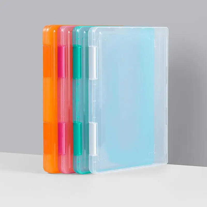 Simple Desktop Document A4 File Box, A4 Paper Storage Box, Transparent Plastic Bill Sorting Box For Office Storage