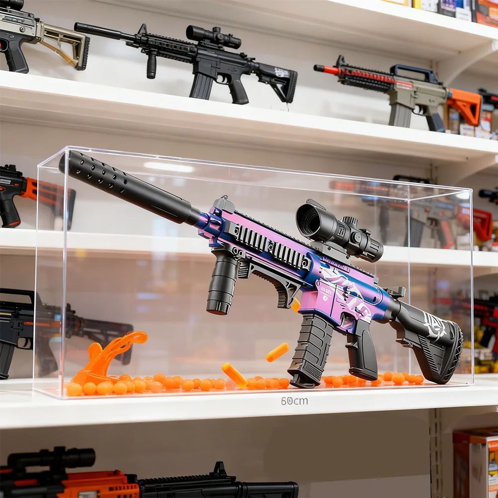 M416 لعبة مسدس رصاصة طرية بندقية هجومية - نموذج بندقية رشاش تحميل يدوي للأطفال - فكرة هدية عيد الميلاد وأعياد الميلاد
