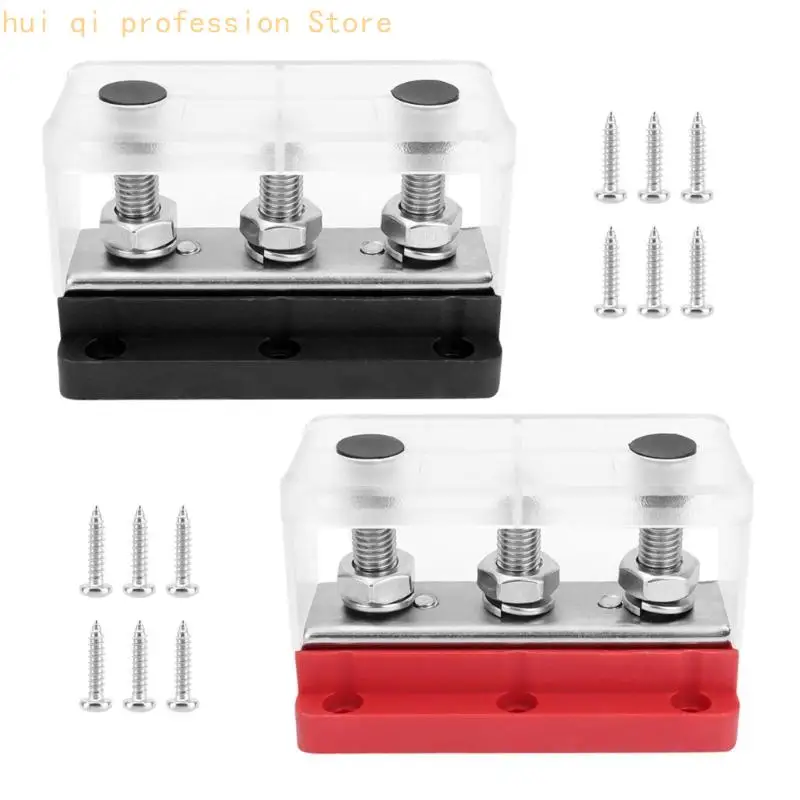Batterie-Stromschiene 300A für elektrische Systeme, Stromverteilerblock-Set für Wohnmobil-, Marine- und Anhängerverkabelung H8WE – Detail 10
