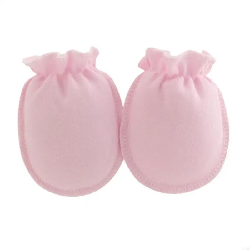 

Baby No-Scratch Gloves Face Protective Mittens Non-fluorescent Infant Gloves