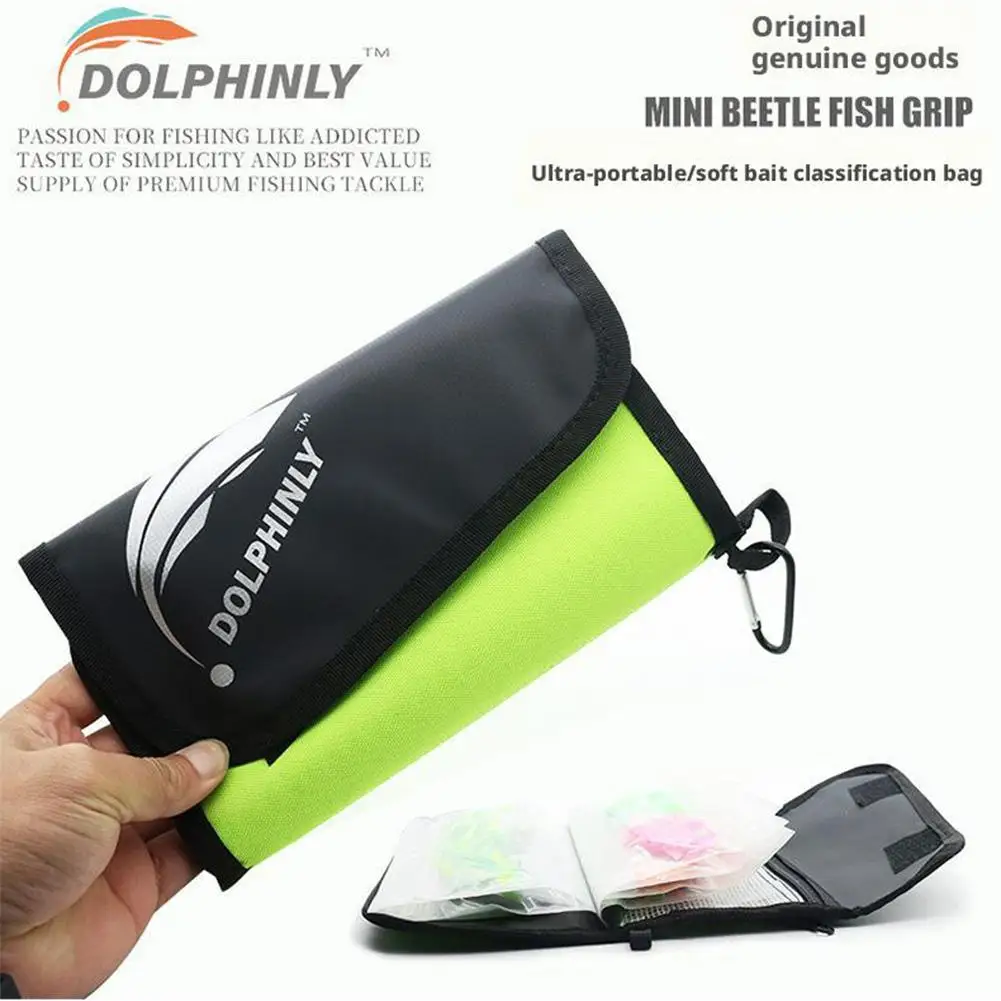 Large Capacity Fishing Tackle Bag Multi Grid Storage for Soft Hard Baits High Density Waterproof Fabric Portable Handbag