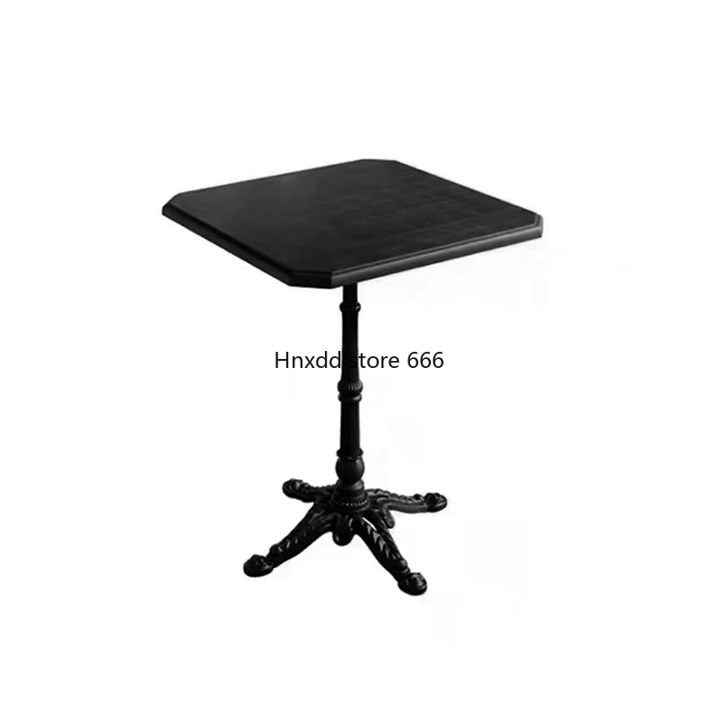 Coffee Milk Tea Shop Mesa e Cadeira Combinação, Café Retro, Francês