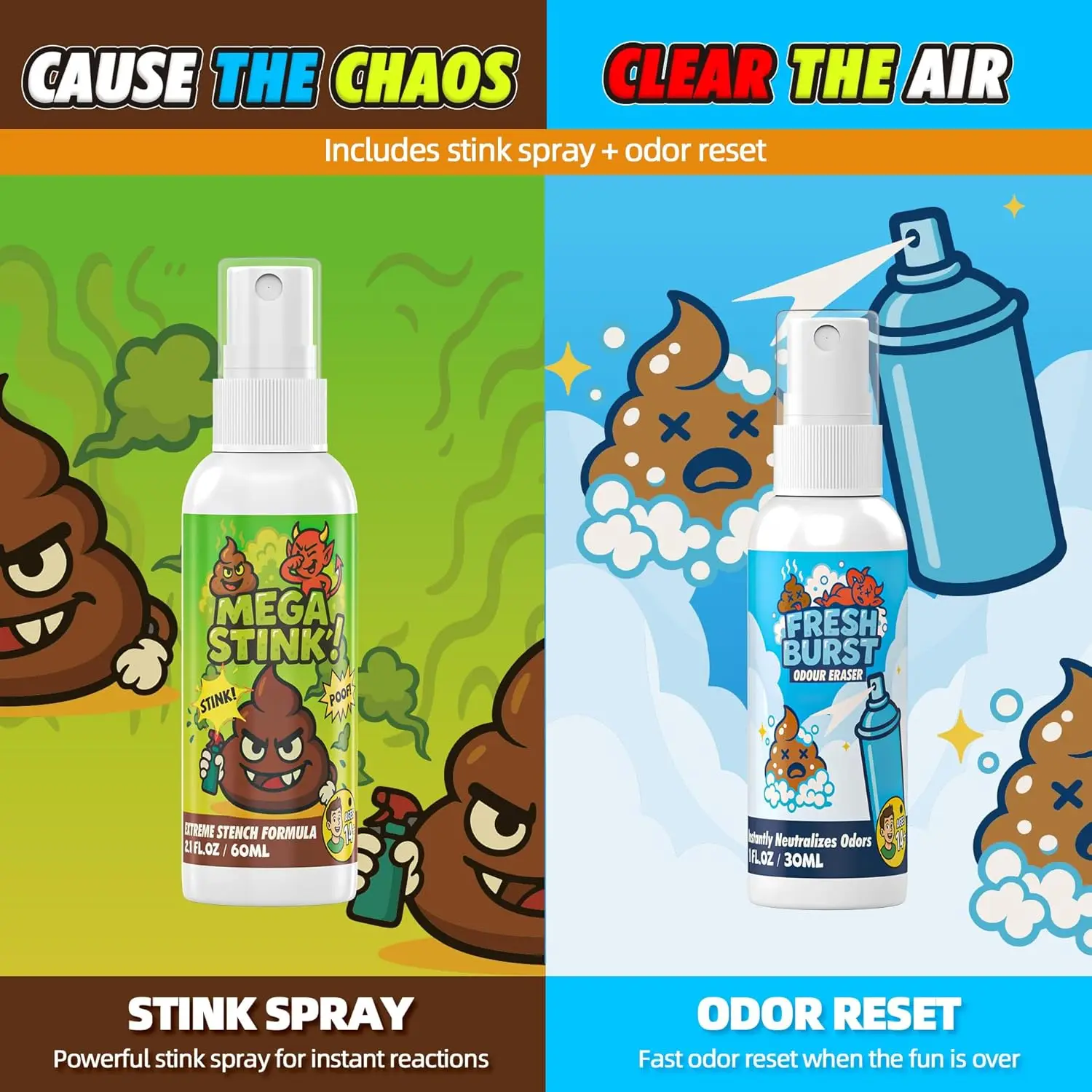Stinkspray für Scherze, Hochwirksamer Echter Stinkspray, Schnelle Geruchsbeseitigung, Urkomischer Scherzartikel für Partys, Erwachsene, Büro-Kaos, Nicht Giftig – Detail 7