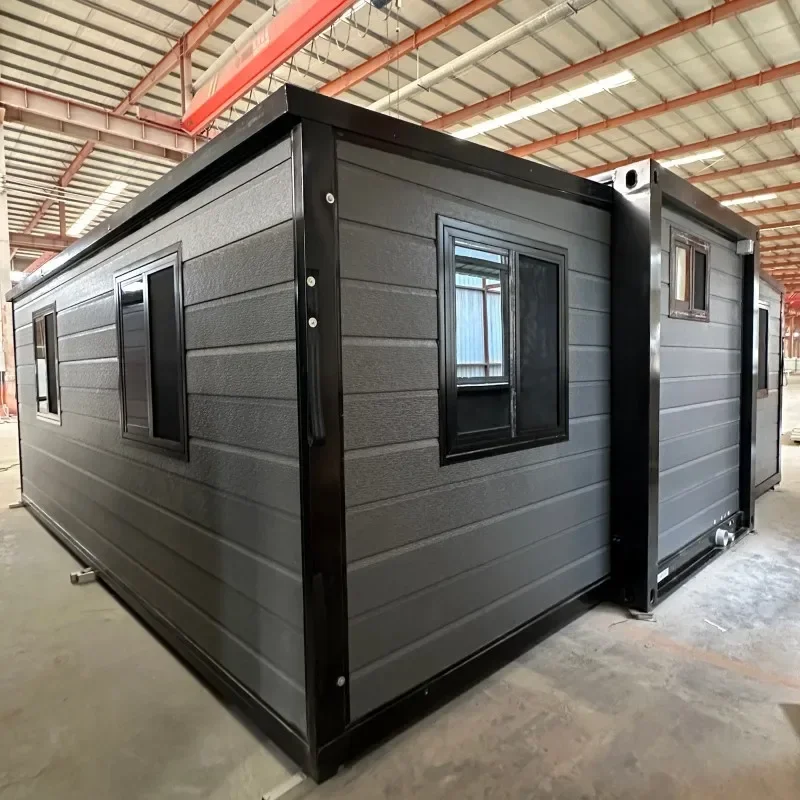 Granny Flat Steel 20ft 40ft Luxury Prefab Villa Foldable Expandable Container House Prefabricated Portable Home 2 3 4 5 Bedroom