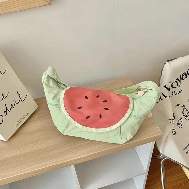 

CANVAS Summer New Hobos Patchwork Fruit Pattern 2025 Hot Sale Bags for Women Large Capacity Sweet Fashion Crossbody Bags