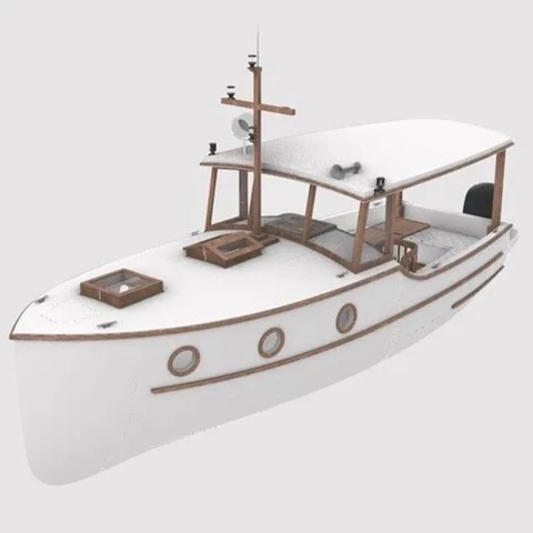 

1/12 RC Boat 70cm Prana Classic Yacht Remote Control Boat Wooden Structure RC Boat Model KIT Adult Toy