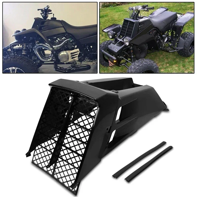 Plastic Gas Tank Side Cover With Radiator Grill Black For Yamaha Banshee 350 YFZ350 1987-2006