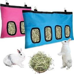 Rabbit Hay Feeder Bag, Guinea Pig Hay Feeder Storage, Rabbit Hay Bag, Hay Bag Hanging Feeder for Rabbit Guinea Pig