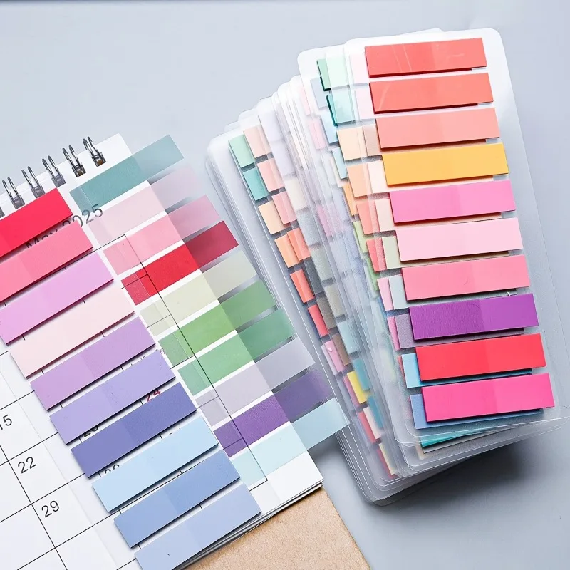 20pcs Paper Transparent Sticky Note Set Mark Textbook Pages Sort Exam Notes  Light Stationery For Office Document Classification