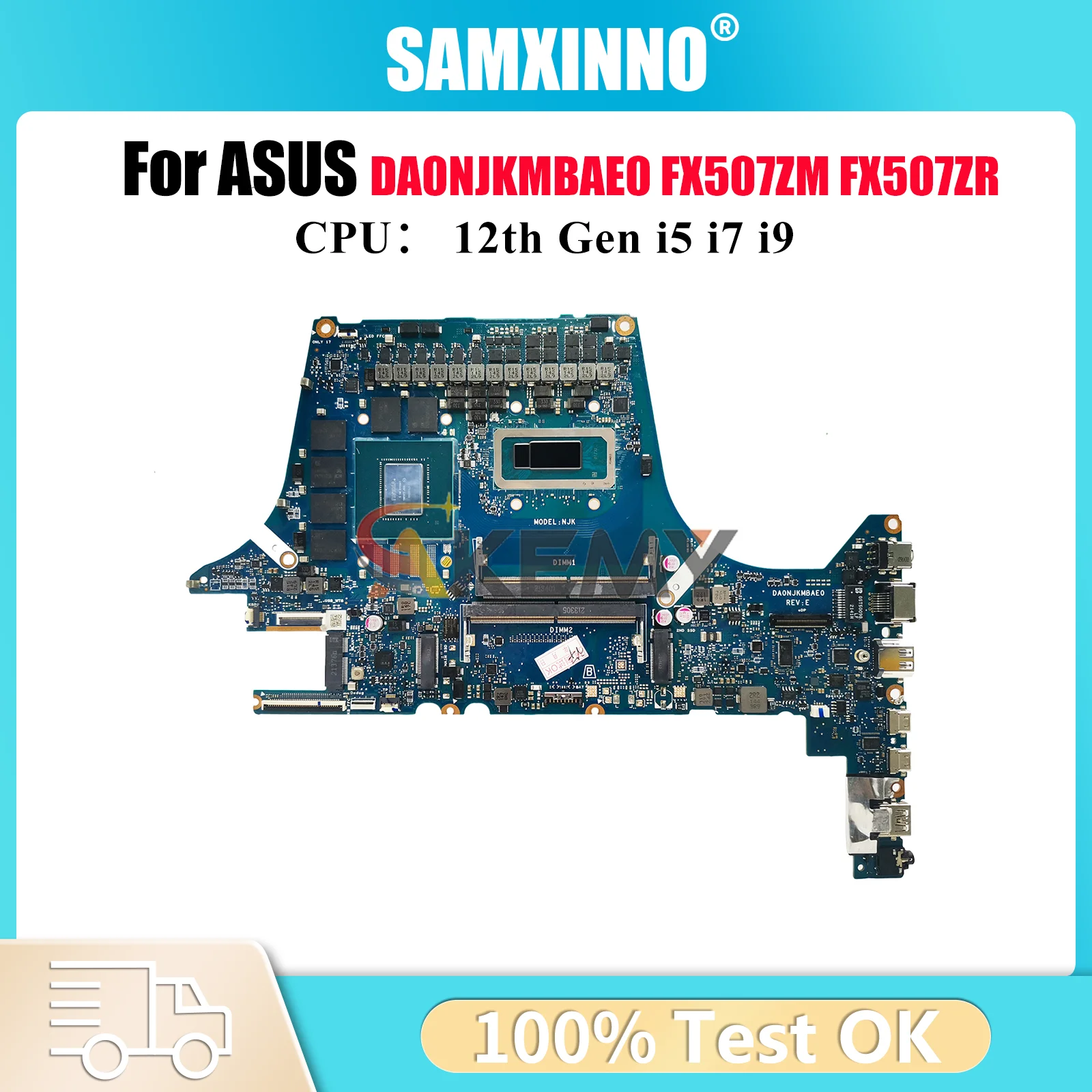 

DA0NJKMBAE0 Материнская плата для ноутбука ASUS TUF Gaming FX507ZW FX507ZU FX507Z FX507ZR FX507ZS FX507ZM Материнская плата с 12-го поколения i5 i7 i9