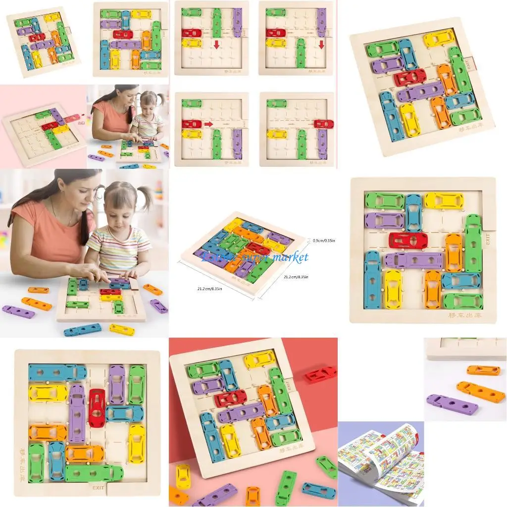 090B Parking Maze Toy Interactive Instructions for Use Moving Car Toy for Kids Gift