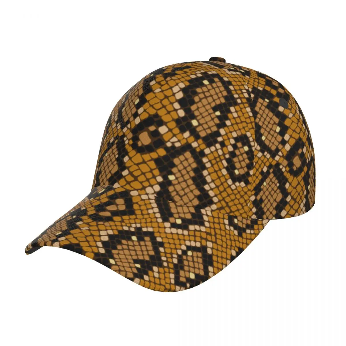 

Unisex Outdoor Sport Sunscreen Baseball Hat Running Visor Cap Crocodile Snake Skin Pattern