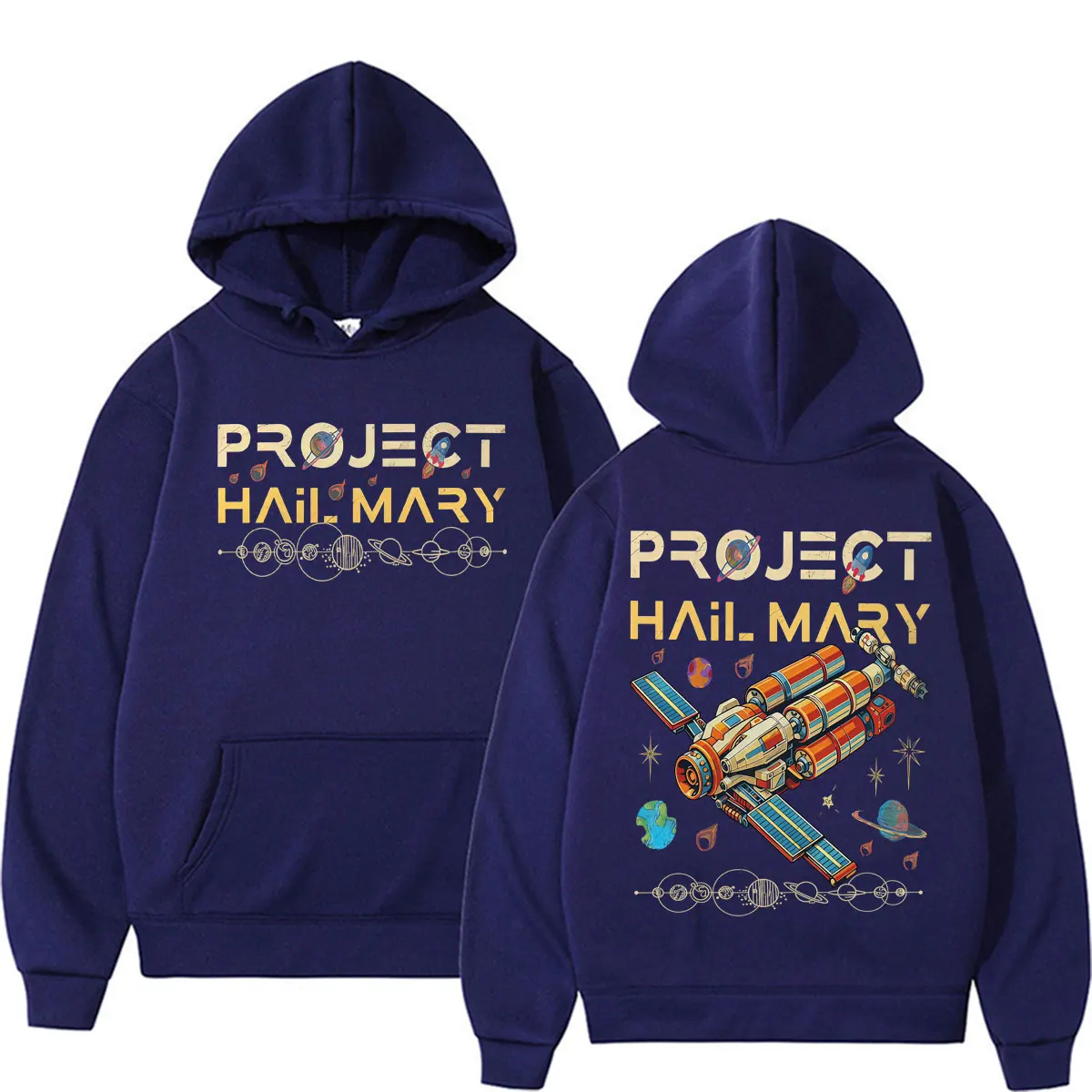 Funny Project Hail Mary Rocky Amaze Graphic Hoodies Men's Clothing Fashion Aesthetic Sweatshirts High Quality Long Sleeve Hoodie