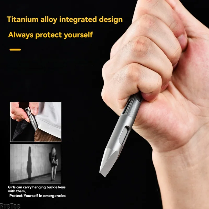 New Small Crowbars Multifunctional Titanium Alloy Pry Bar Edc Bottle Opener Portable Outdoor Pen Shaped Repair Tool Hand Tools