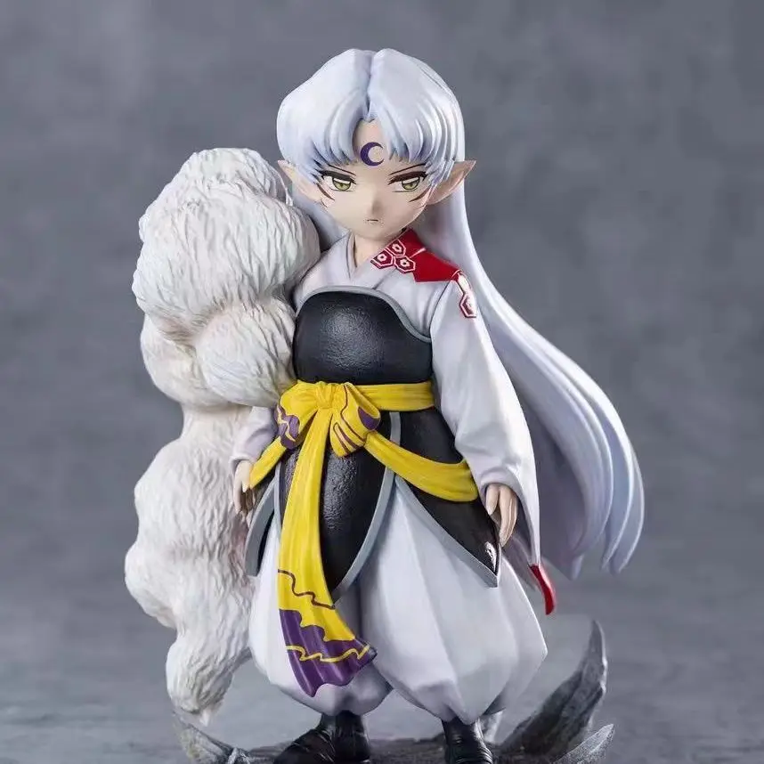 18cm Anime Inuyasha Figure Sesshoumaru Figures Bakusaiga Sesshoumaru Figurine Model Statue Doll Collection Decoration Toys Gifts