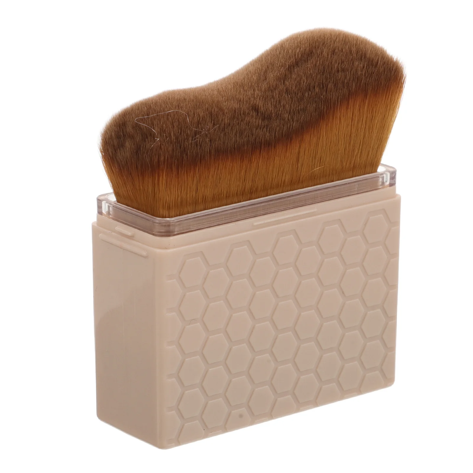 Brosse de bronzage en forme de vague, applicateur auto-bronzant à poils souples pour le corps, le visage, fond de teint, poudre bronzante, Blush, outil de maquillage de voyage