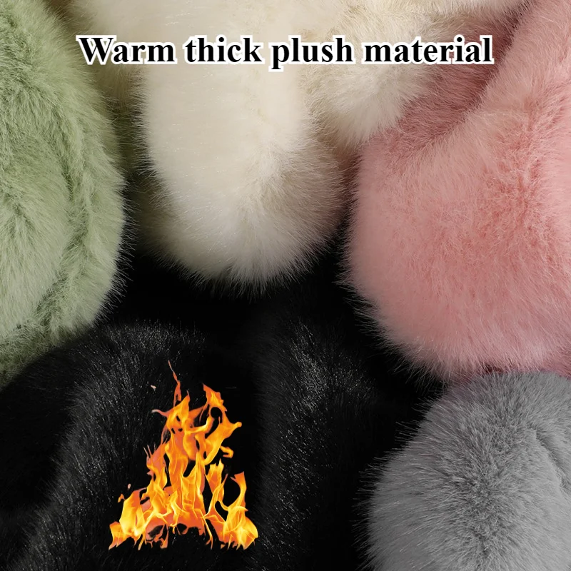 Exquisite Stickerei Niedlicher Panda Plüsch Autositzkissen Winter Neue weiche bequeme universelle Passform für geteilte Autos